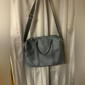 Designer Ted Baker Men's Weekend Bag, Dark Navy Blue, Large